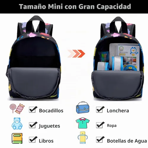 Vista 3 de Accmor Arnés de mochila de dinosaurio para bebés con correa para niños pequeños con eslabón de muñeca antipérdida, bonita bolsa de guardería