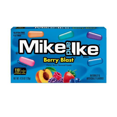 Vista 4 de Mike & Ike - Paquete de 12 - Berry Blast - Cajas de cine de 4.25 onzas