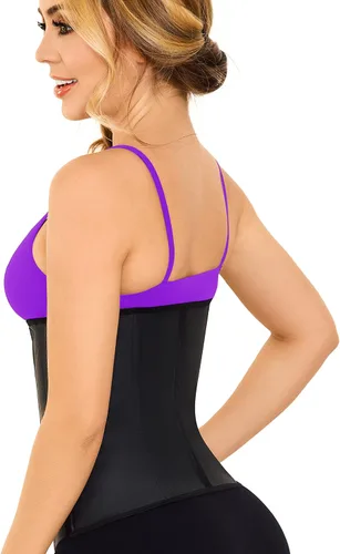 Vista 3 de Lady Slim - Fajas reductoras colombianas de látex para mujer, faja moldeadora de cintura para mujer. Cinturilla Shapewear Free Extender Cintura