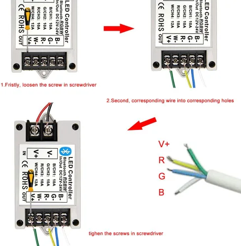 Vista 7 de Cuerda de luz LED RGB de neón, control Bluetooth, impermeable, cambio de color, 12 V, 5050, luces LED flexibles de tubo de neón con control remoto