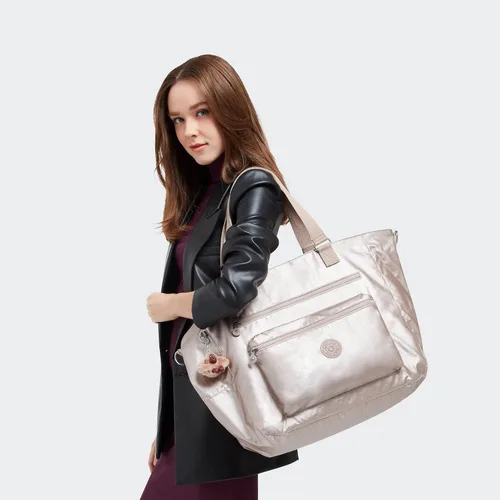 Vista 4 de Kipling Isaac Weekender - Bolsa ligera y versátil para mujer, bolsa de viaje de nailon