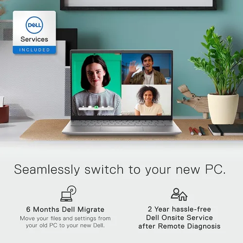 Vista 6 de Dell Laptop de negocios Inspiron 5425 2023, pantalla táctil de 14 pulgadas 16:10 FHD+ (1920 x 1200), AMD Ryzen 7 5825U, gráficos AMD Radeon