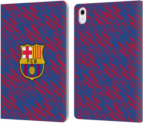 Vista 8 de Head Case Designs Funda de cuero con licencia oficial del FC Barcelona Barca Crest Pattern compatible con Apple iPad Air 2020/2022