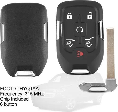 Vista 5 de Reemplazo autoprogramable para llavero inteligente de proximidad para Chevy Suburban Tahoe GMC Yukon 2015, 2016, 2017, 2018, 2019, 2020, Chevy