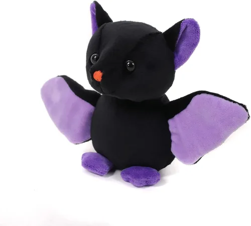 Vista 2 de Animal de peluche espeluznante de murciélago de Halloween, adorable juguete de peluche de murciélago lindo y espeluznante, decoración perfecta
