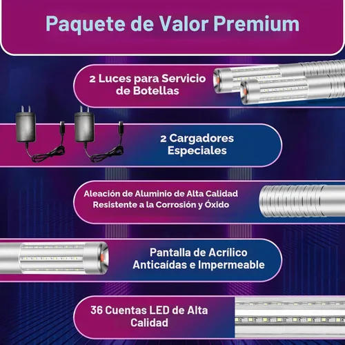 Vista 2 de Bastón estroboscópico de mano con luces LED y luces para niña, 2