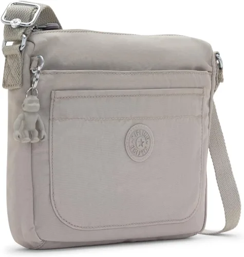 Vista 4 de Kipling Sebastian Sparkly Gold - Bolso cruzado para mujer, color morado Gris