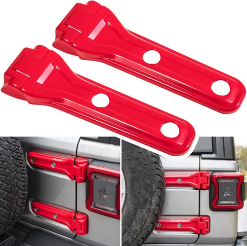 Vista 11 de Cubierta de bisagra para compuerta trasera de Jeep Wrangler JL JLU, accesorios de decoración exterior - 2018-2024, 2 puertas y 4 puertas, cubierta