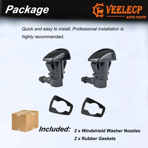 Vista 6 de 2 pulverizadores de boquilla para limpiaparabrisas compatibles con modelos Fusion Milan MKZ Select