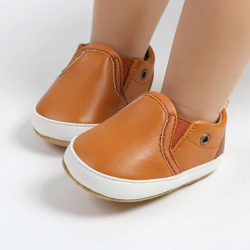 Vista 2 de Zapatos para bebés niños y niñas, suela suave, mocasines Oxford, zapatos de cuna para recién nacidos, antideslizantes, para uniforme de boda