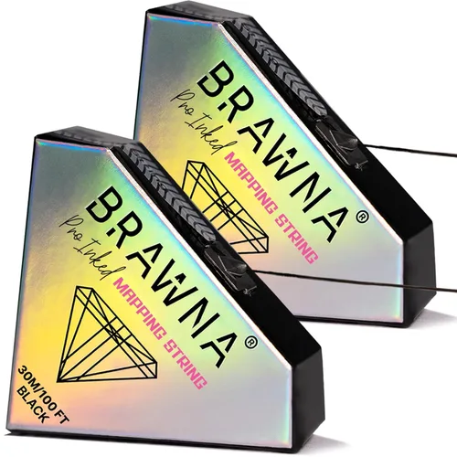 Vista 11 de BRAWNA PMU Supplies - Cuerda de mapeo preentintada para microblading y microsombreado de cejas - Cuerda de microblading premium - Herramienta
