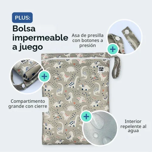 Vista 4 de Tapete resistente para salpicaduras de bebé de 51 pulgadas para debajo de la silla alta Incluye bolsa húmeda Tapete lavable de primera calidad