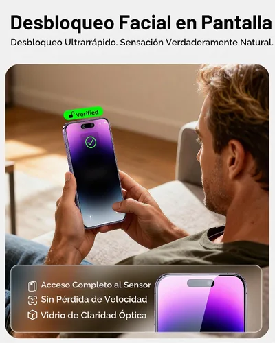 Vista 8 de SMARTDEVIL Paquete de 2 protectores de pantalla de privacidad de vidrio templado para iPhone 14 Pro, protección inastillable de grado militar