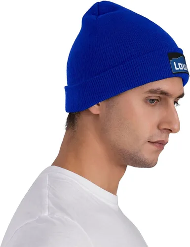 Vista 4 de ATOMDEAM Sombrero de punto Sombrero de lana Caliente Moda al aire libre Lowe'S-Logo-Blue_Sknitted Hat Unisex