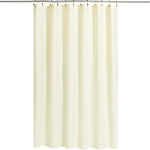 Vista 59 de N&Y Home Cortina o forro de tela para ducha, lavable a máquina, estrecho, negro, de 36 x 72 pulgadas Hotel Quality, Bottom Magnets, Washable