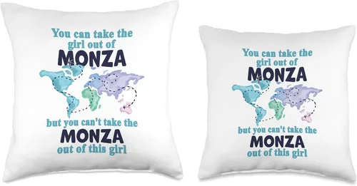 Vista 3 de Relocation From Monza - Proud Girl From Monza Throw Pillow