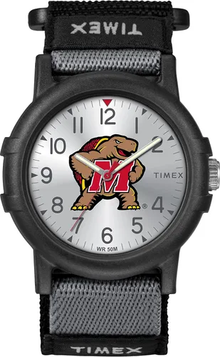 Vista 34 de Timex Reloj unisex Collegiate Recruit de 1.496 in - Tennessee Volunteers con correa de tela negra