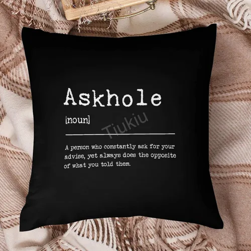 Vista 6 de AskholeThrow Fundas de almohada de 14 x 14 pulgadas, definición de agujero de Askhole, decoración cuadrada decorativa para sofá, cama y sofá
