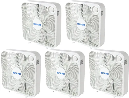 Vista 10 de Ventilador de pie clásico Hurricane con 3 velocidades silenciosas, negro, 20" - Unidad de enfriamiento de aire eléctrico portátil con cable