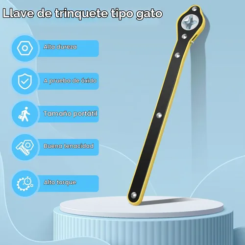 Vista 4 de Windspeed Llave de gato de coche Herramienta de trinquete Llave de tijera Llave de trinquete para ahorrar mano de obra Adaptador de mango