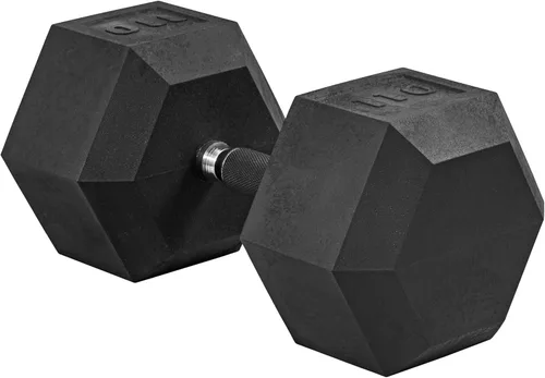 Vista 88 de CAP Barbell Peso de la mancuerna hexagonal recubierta, individual, 10-120 libras, múltiples opciones