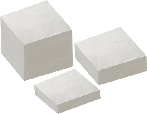 Vista 22 de 100 paquetes de servilletas de cóctel de 2 capas, servilletas de postre plegadas de 5 x 5 pulgadas, servilletas desechables para cena, boda