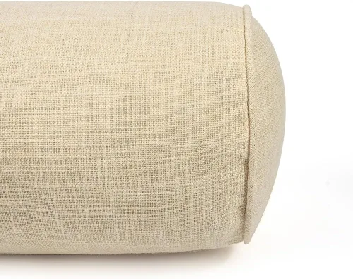 Vista 3 de Almohada de cuello redondo, almohada de apoyo cervical para aliviar el dolor de cuello, almohadas cilíndricas con funda extraíble lavable