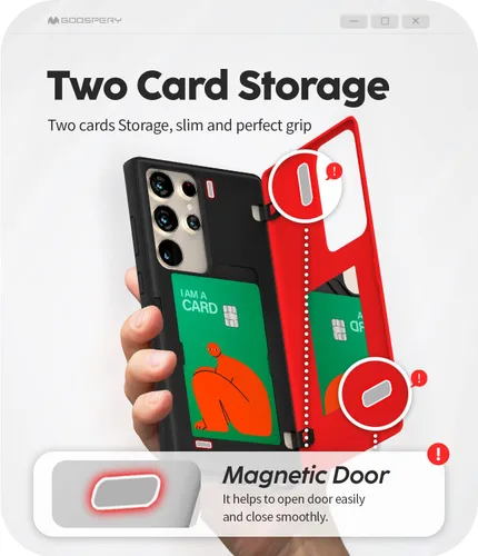 Vista 74 de GOOSPERY Parachoques magnético para puerta compatible con Galaxy S9 Plus, tarjetero tipo billetera con cierre automático por iman, funda protectora