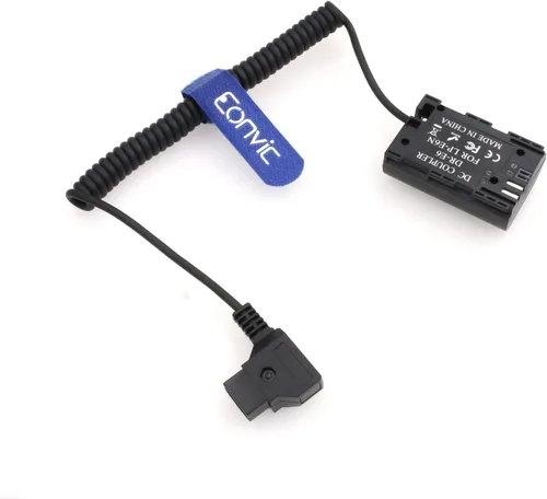 Vista 4 de D-Tap a LP-E6 - Cable de alimentación para monitor SmallHD 501/502 702 (línea enrollada)
