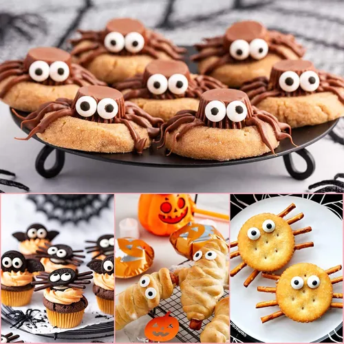 Vista 6 de Sentovac Ojos de caramelo comestibles de 1 cm, espolvoreados de azúcar para galletas, pasteles, cupcakes, decoraciones de ojos pequeños de caramelo