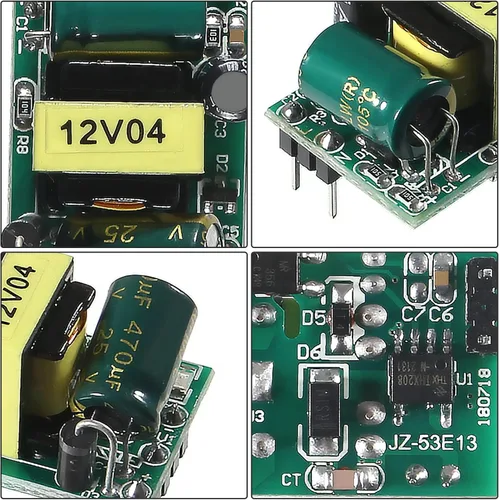 Vista 5 de 6 unids AC-DC Precision Buck Módulo de fuente de alimentación 12V 400mA Interruptor aislado Fuente de alimentación Buck Convertidor AC 110V