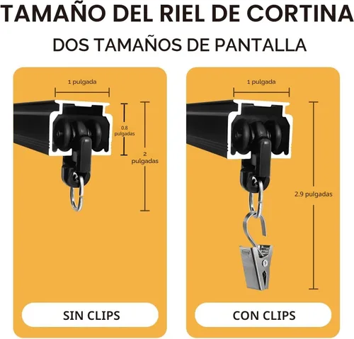 Vista 5 de MaKefeile Riel de Cortina para Techo, Rieles de Cortinas de Servicio Pesado para Montaje en Techo y Pared, Divisor de Habitación, Cortinas de Ducha