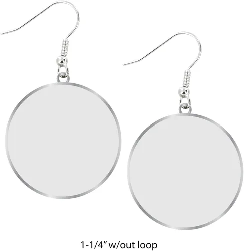 Vista 3 de aminco NFL - Aretes deslumbrantes con purpurina para mujer