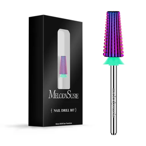 Vista 38 de MelodySusie Super Cut Edition Brocas para Uñas 5 en 1, Brocas Multifunción de Carburo de Tungsteno de 3/32'', Adecuadas para Manicura Pedicura