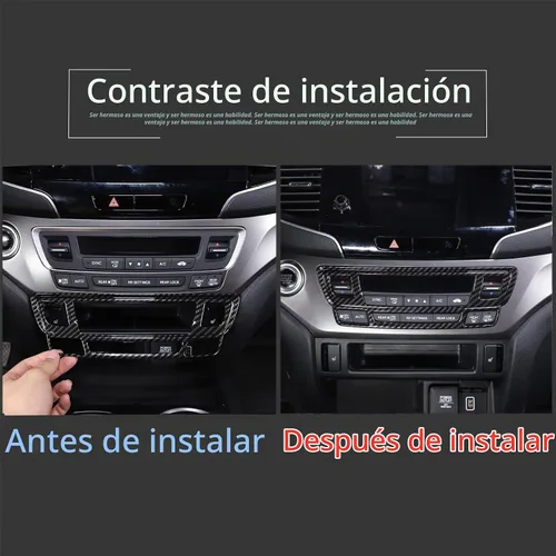 Vista 4 de Marco de Botón de Modo de Aire Acondicionado de Consola Central Moldura para Honda Pilot 2016-2022/ Honda Ridgeline 2017-2023/ Honda Passport