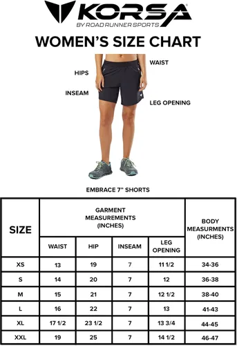 Vista 6 de KORSA Embrace - Pantalones cortos deportivos de 7 pulgadas 2.0 para mujer con bolsillos, ligero, absorbe la humedad y forro breve, para correr