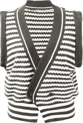 Vista 7 de Womens Long Sweaters Knit Womens Oversized V Neck Knit Sweater Vest Tunic Sleeveless Top