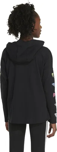Vista 5 de adidas Girls' Long Sleeve Hooded Graphic Tee