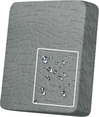 Vista 25 de MAXIJIN Fundas de cojín impermeables para sofá, funda de cojín individual de asiento de silla, fundas elásticas para sofá modular con parte inferior