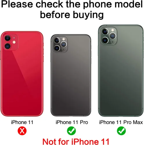 Vista 2 de 2PCS ASDAWN Reemplazo de Cristal de Lente de Cámara Trasera para iPhone 11 Pro y 11 Pro Max Reemplazo de Lente de Cámara con Adhesivo Preinstalado +