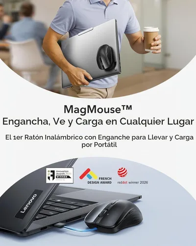 Vista 2 de ESR MagMouse - Ratón inalámbrico con Bluetooth para portátil