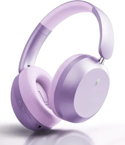 Vista 12 de Wentronic Y05 Wireless Bluetooth Headphone, Noise Cancelling, Grey Wireless Over-Ear Headphones, Hi-Res Audio, 48H Playtime, Built-in Mic, Comfort