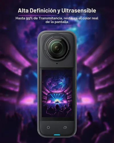 Vista 6 de JZW-Shop Protector de lente X4 con 2 protectores de pantalla para Insta 360