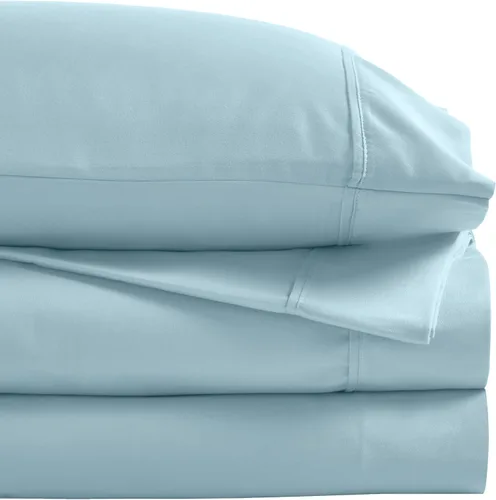 Vista 13 de Superior 1200 Thread Count Cotton Blend Sheet Set, Deep Pocket Sheets, 1 Elastic Deep Pocket Fitted Sheet, 1 Flat Sheet, 2 Pillowcases, Cotton Rich