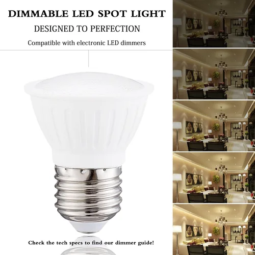Vista 6 de Small frog Bombilla LED PAR16 regulable, 7 W = 65 W, base media E26 700 lm 3000 K, blanco suave, ángulo de haz de 120°, paquete de 6