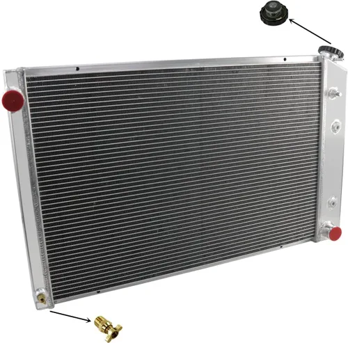Vista 2 de CU716 Radiador de 3 filas para Chevy Blazer/C/K Series Radiador 1973-1991 GMC Jimmy/C1500/C2500/C3500 4.1L 4.8L L6/5.0L 5.7L 7.4L V8 Radiadores