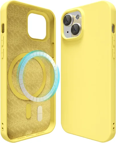 Vista 125 de oakxco Funda de silicona para iPhone 12 Pro Max, magnética, compatible con carga inalámbrica Magsafe, cubierta protectora de goma suave y delgada