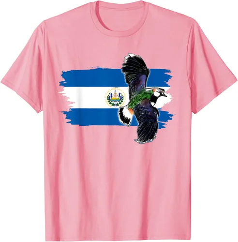 Vista 67 de Camiseta con la bandera de El Salvador, mapa de El Salvador, camiseta de Salvador para mujer, Negro