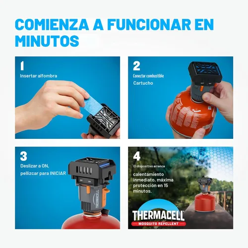 Vista 4 de Thermacell Backpacker - Solo tapetes repelentes de mosquitos, 48 horas, incluye 12 tapetes repelentes, compatible con repelente Backpacker