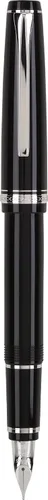 Vista 5 de Pilot Pluma estilográfica de colección Namiki Falcon, Negro/Dorado